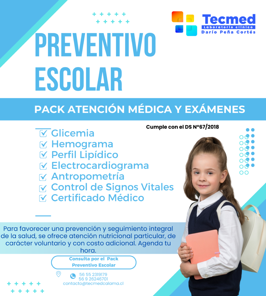 🏫 Pack Preventivo Escolar – Tecmed Calama